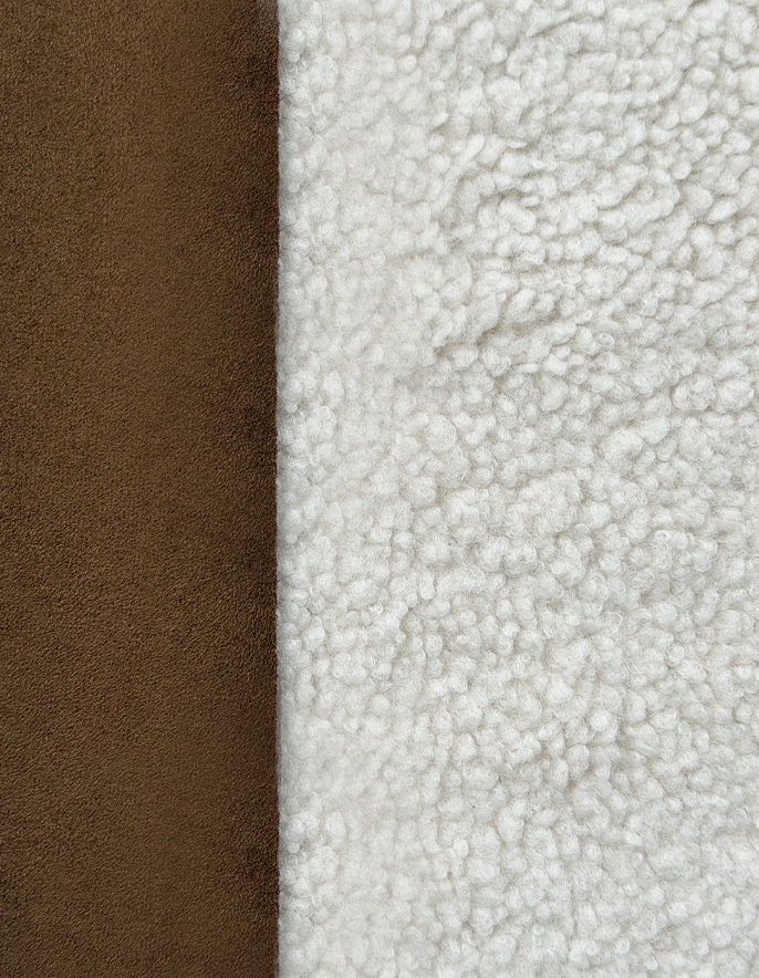 Faux Suede + Sherpa Bonded