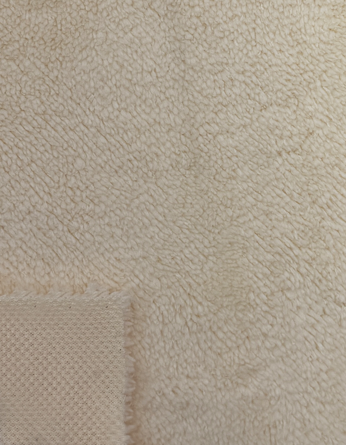 One-sided boa fleece