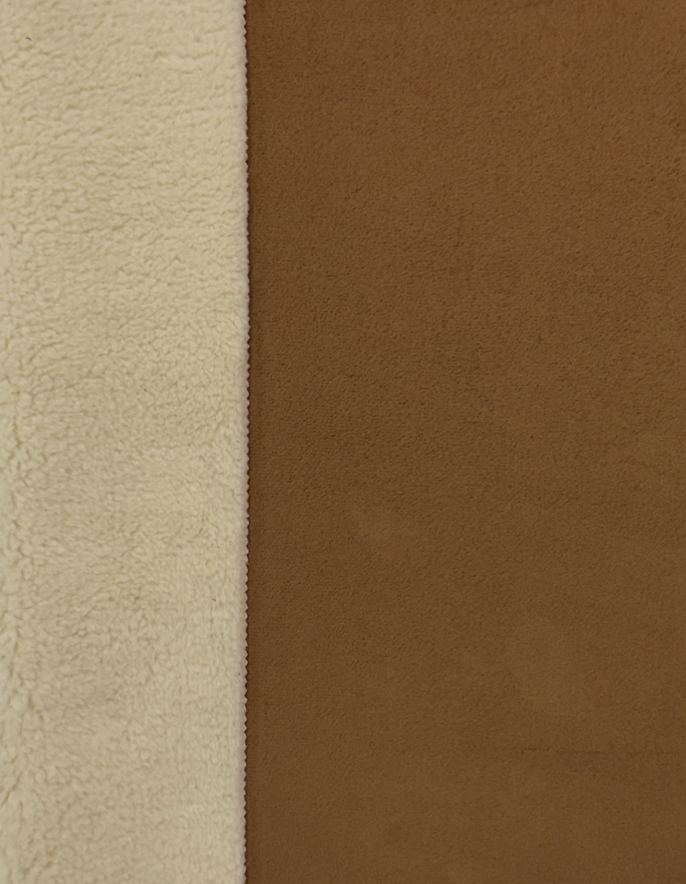 Faux Suede + Sherpa Bonded